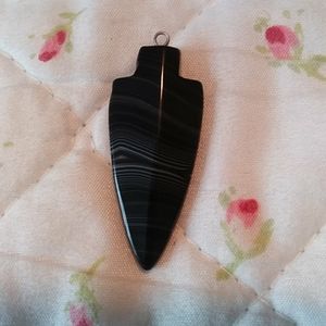 Black Arrowhead Pendant